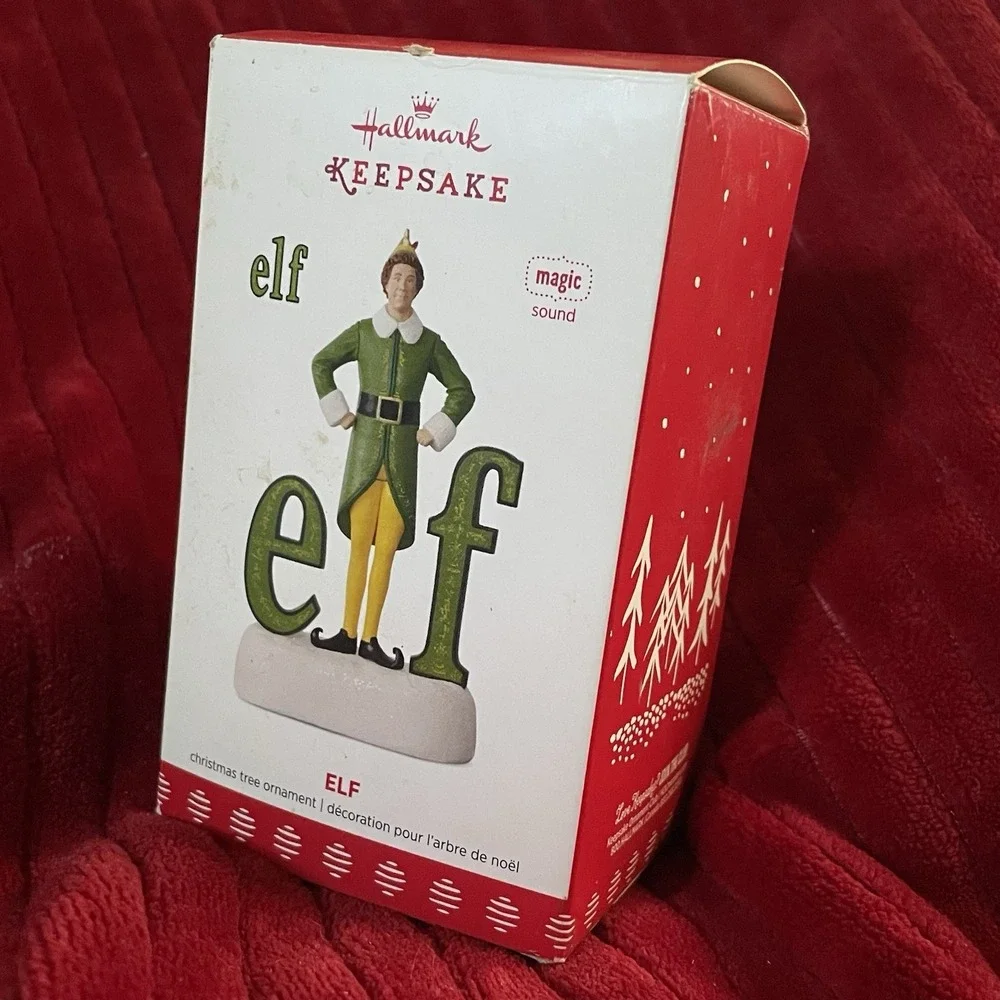 Hallmark Keepsake Buddy the Elf Ornament‎ Will Ferrell 2017 Sound Magic